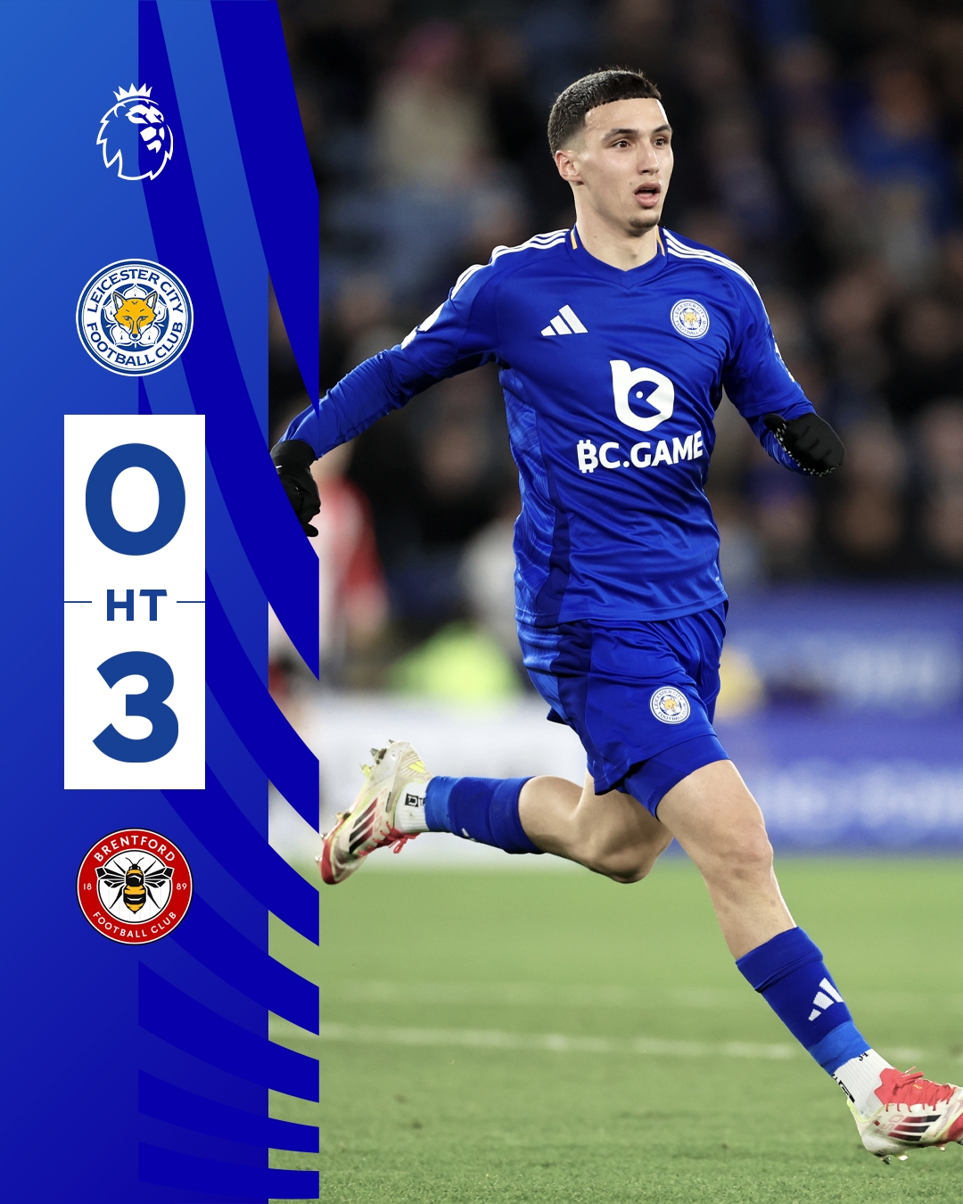  半場(chǎng)0-3！萊斯特若不進(jìn)球輸球，將主場(chǎng)6連敗0進(jìn)球創(chuàng)歷史最糟戰(zhàn)績(jī)